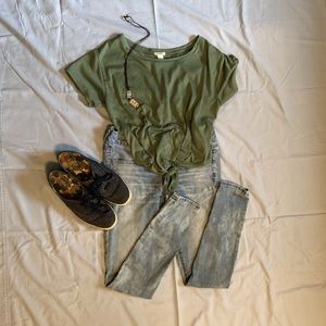 AEO Acid/Light Wash Jeggings